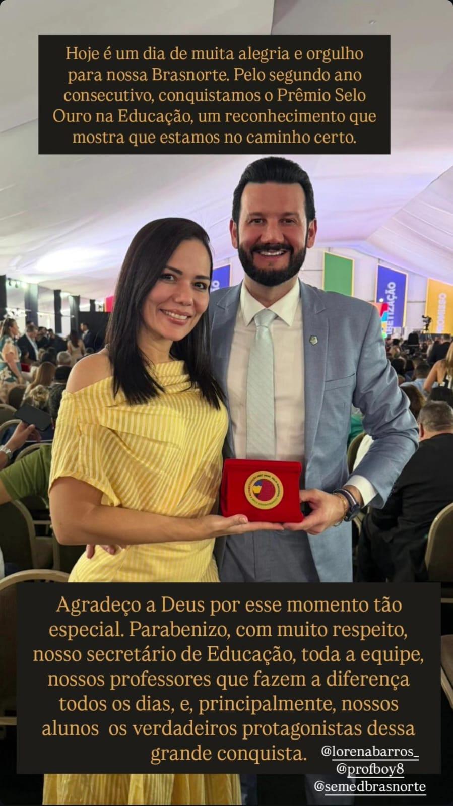 Brasnorte conquista Prêmio Ouro na Educação pelo segundo ano consecutivo