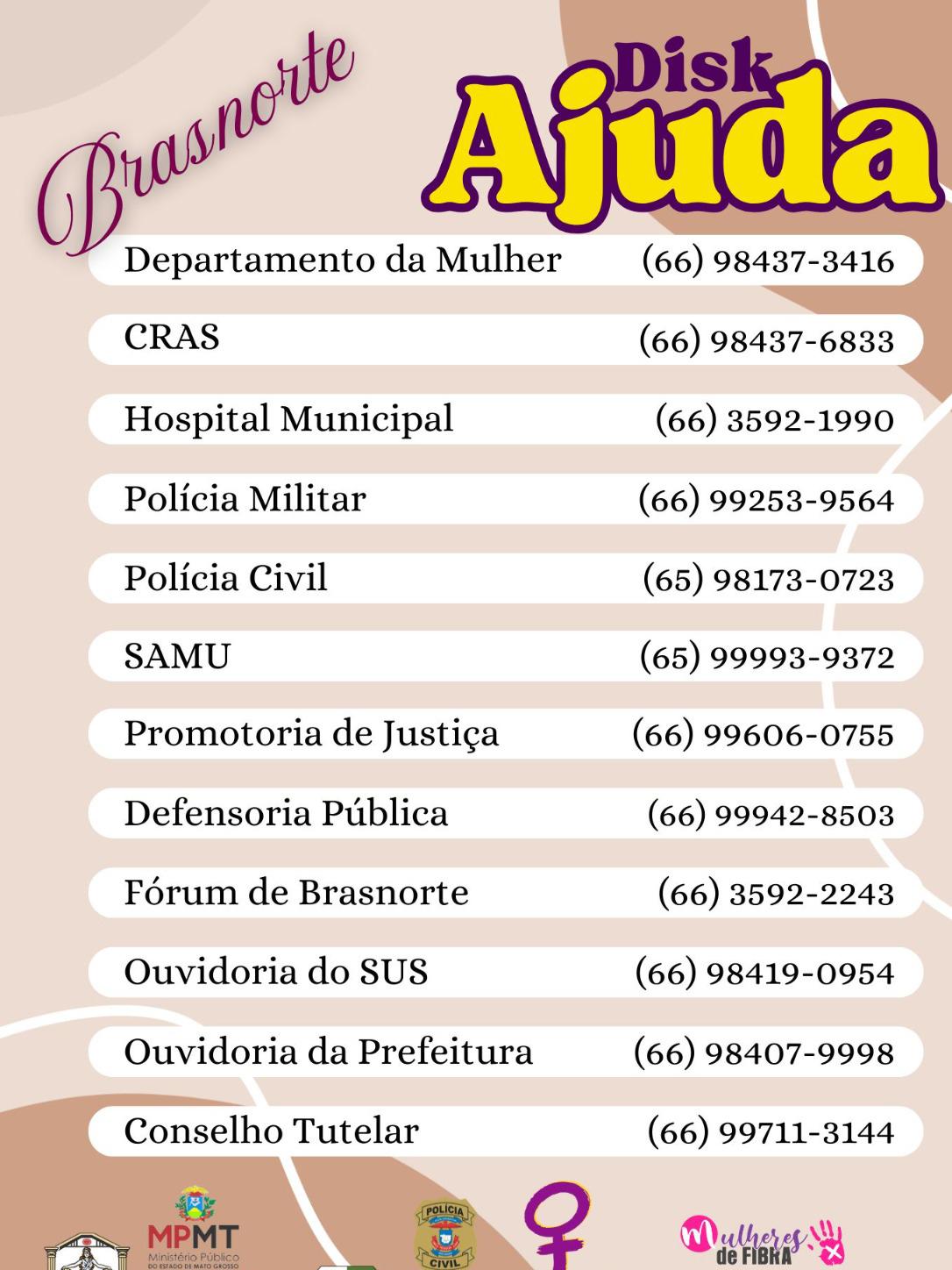 Prefeitura de Brasnorte divulga contatos da rede de atendimento e reforça acesso a serviços essenciais