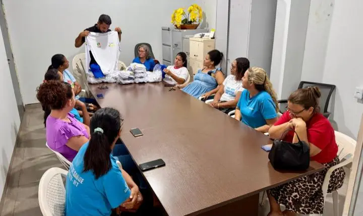 Prefeitura de Brasnorte entrega novos equipamentos aos agentes comunitários de saúde